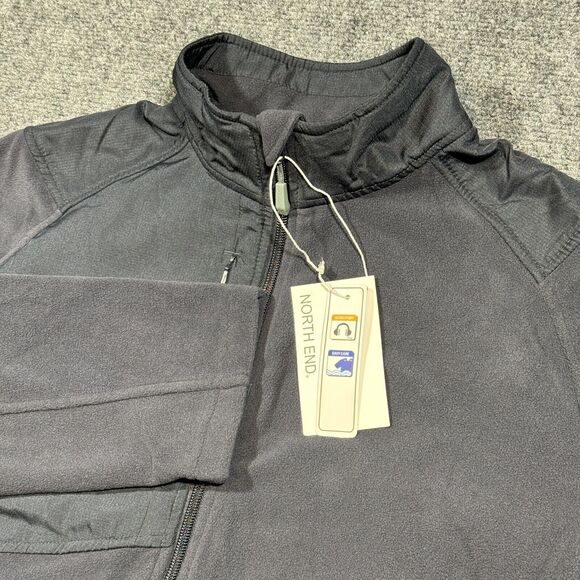 North End NWT Men's L Excursion Trail Fabric-Block Fleece Jacket Black 88215 - Picture 2 of 16